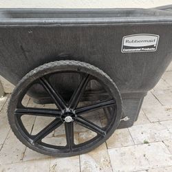 Rubbermaid big wheel cart 1/4 yard capacity