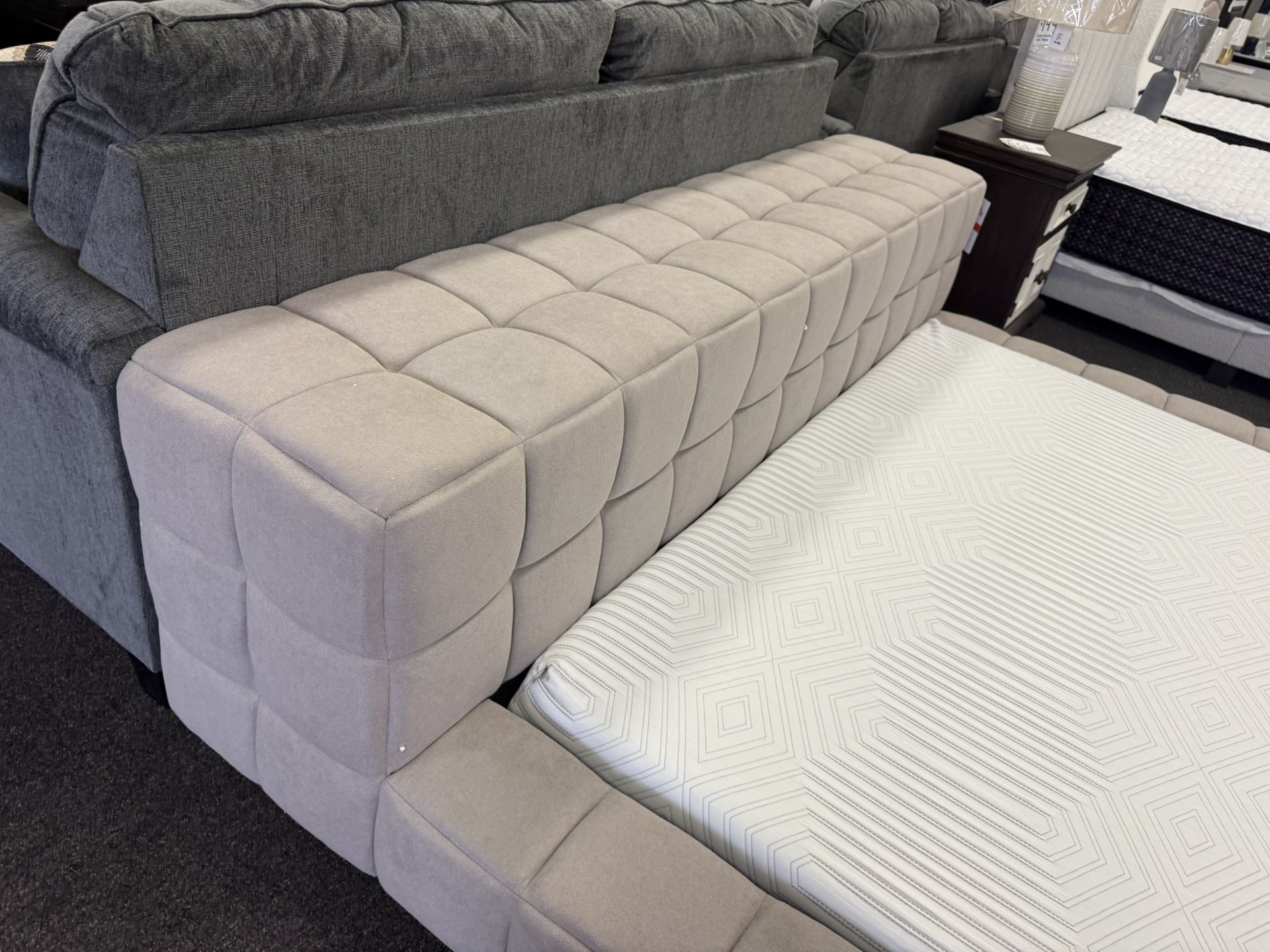 Cal King Bed Frame And Gel Memory Foam Mattress 