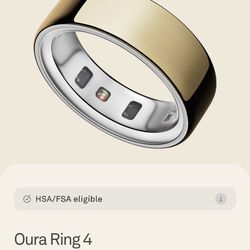 Oura Ring Gen 4 Gold Size 8