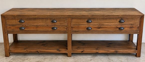 Restoration Hardware Printmaker's 80” Console Table