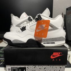 Jordan 4 White Cement 