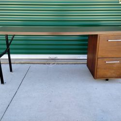 Vintage 1970's Mid Century Modern Desk - Made in NC!