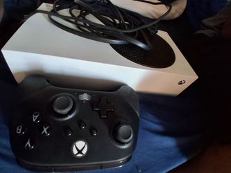 Xbox series s with black padded controller
