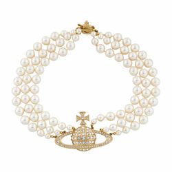 Vivienne Westwood three-row choker necklace