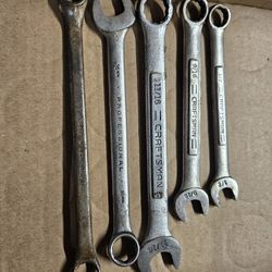 Craftsman Combination Wrenches, Proto,industrial Super