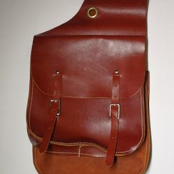 Saddle Cowhide Genuine Leather, Horse/Bicycle Bag