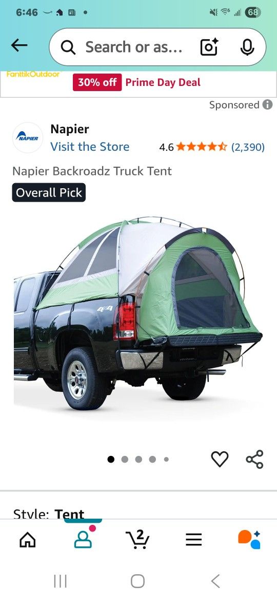Napier Truck TENT Brand NEW