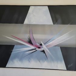 Vintage Lee Reynolds Large (6ft X 5ft) Abstract Painting