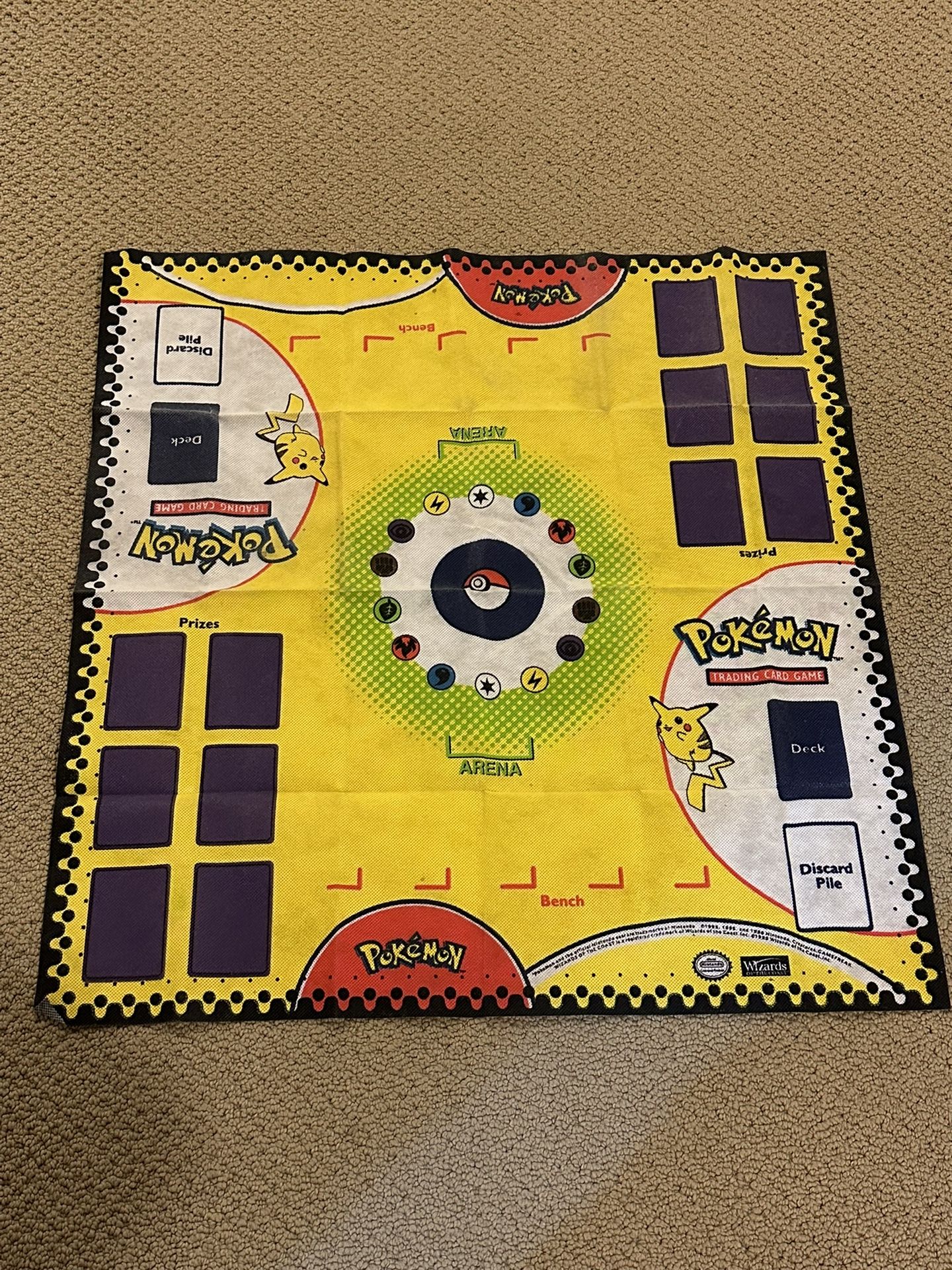 Vintage Pokémon TCG Playmat Nintendo Gamefreak 1995 