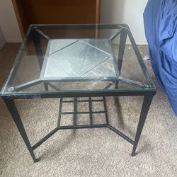 Glass End Table
