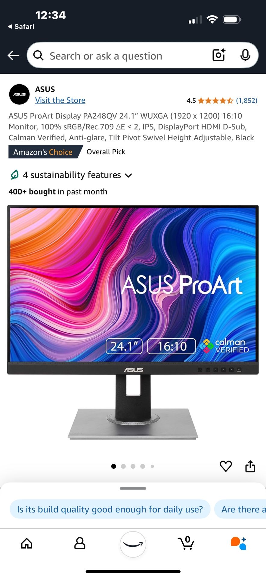 ASUS Monitor 24 Inch