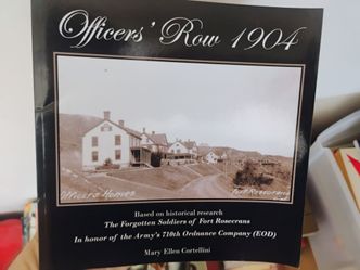 Officers row 1904 book signed by author