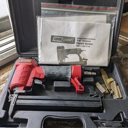 Tool Shop 1/4" Crown Finish Nailer - EVERYTHING INCLUDED