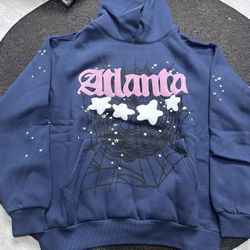Sp5der Atlanta Hoodie Navy