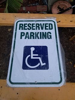 Handicap Reserved Parking Sign