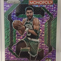 2023-24 Panini Prizm Monopoly Jayson Tatum Purple Money Shimmer 25/50