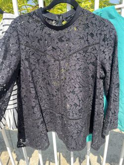 Zara Black Blouse 