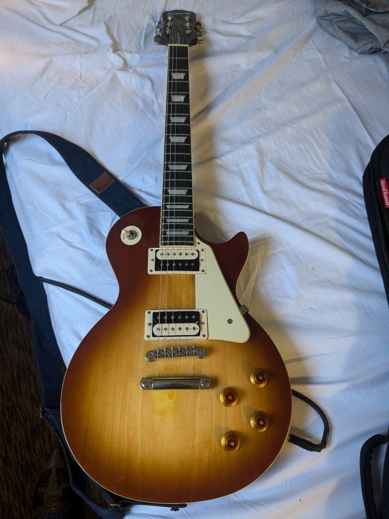 Les Paul Guitar And Amp