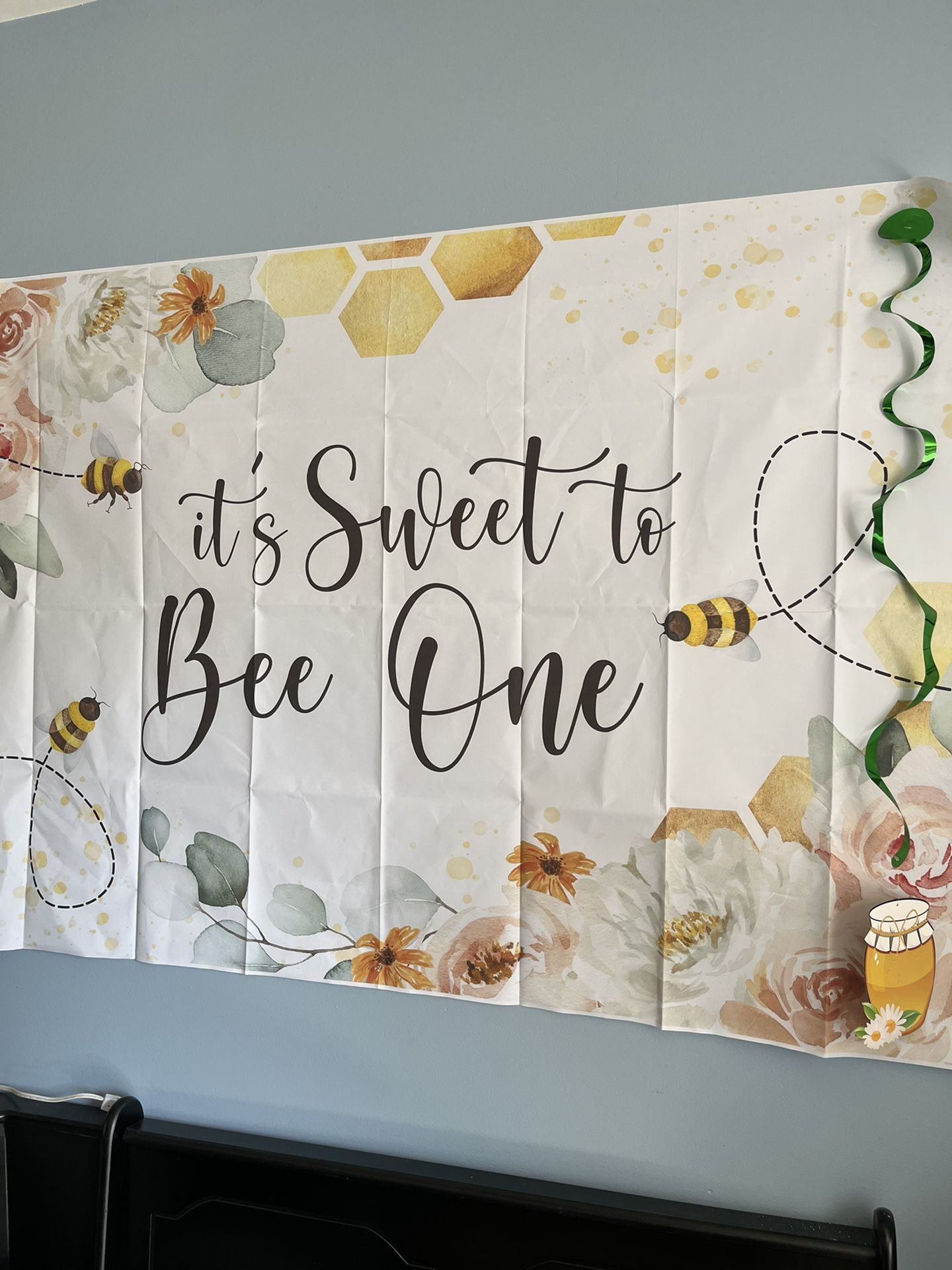 1st Birthday “bee day” Decorations 