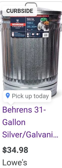 Behrens Galvanized Trash Cans