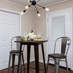 Wooden Highboy Table