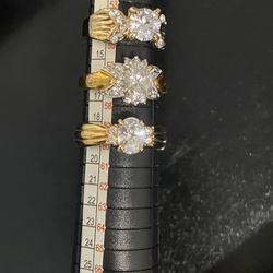 Costume Cz Rings Size 7 8 9