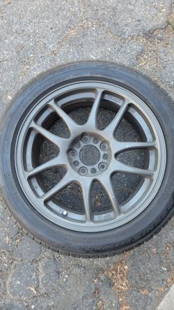 JDM Work wheel 17x8 225 55 ZR17 Falken Azenis tire