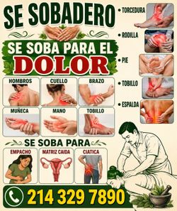 Se soba para el dolor torcedura matrix caida ciatica etc etc