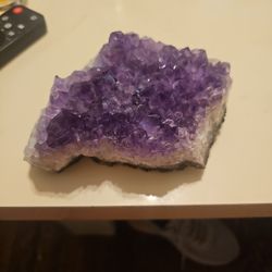 Natural Amethyst Crystal Geode Cluster with Deep Purple Crystals