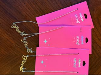 New 3 Paris necklaces by Claire’s