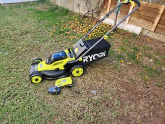 RYOBI
ONE+ HP 18V Brushless 16 in. Cordless Battery Walk Behind Push Lawn Mower with (1) 4.0 Ah Batteries and (1) Charger