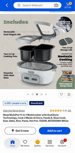 Ninja MultiPot Multicooker MZ1000WH