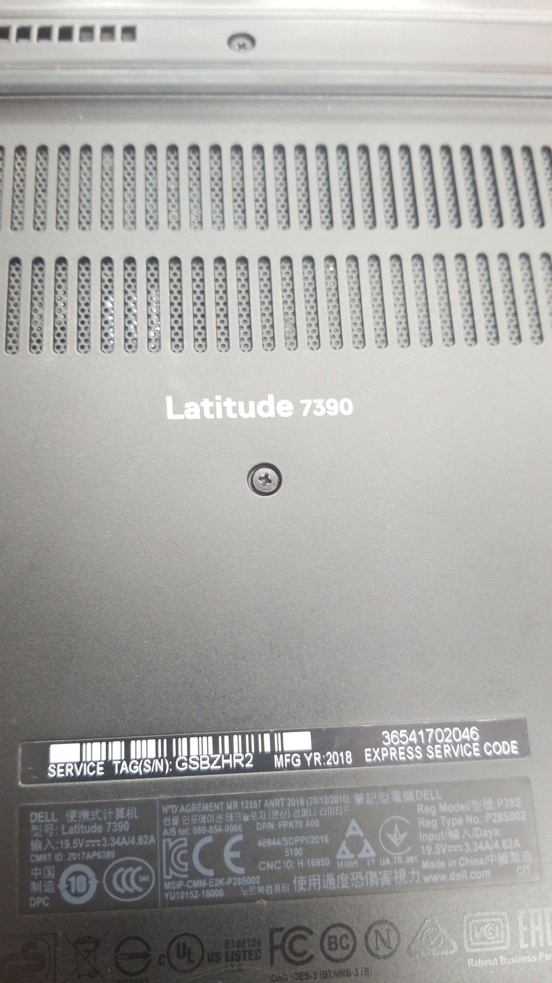 DELL LAPTOP (FOR PART) LOCK