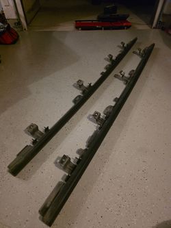 20-24 JEEP GLADIATOR JL 4D RUNNING BOARD ROCK RAIL GENUINE FACTORY OEM PAIR SET