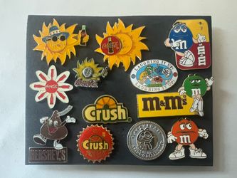 Coca Cola, M & M’s, Hershey, Crush Pins (Make an Offer!)