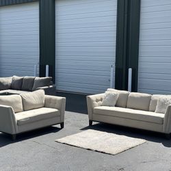 Sofa And Love Seat W/ Pull Out Bed Free Delivery 