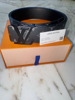 Size 95| Louis Vuitton Monogram black belt