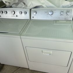 Newer Style Kenmore HE Washer Dryer gas set /more