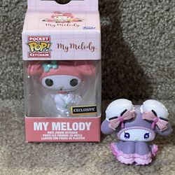 FUNKO POP POCKET KEYCHAIN MY MELODY Flower Sanrio EXCLUSIVE HOT TOPIC Dolly mix 