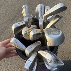 Golf Clubs With Bag - Tigress Lynx, Kenneth Smith, Wilson, Iron, Wedge, Driver