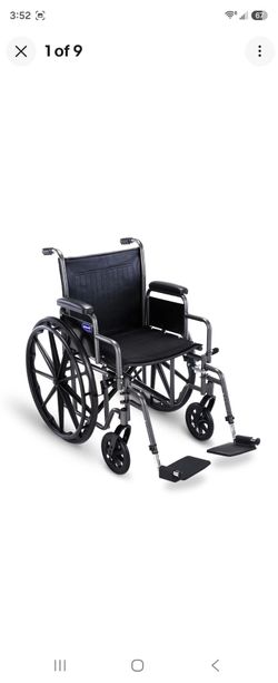 Brand new✅️ Invacare Essentials 18" Folding Manual Wheelchair w/ Swing-away Footrests &
