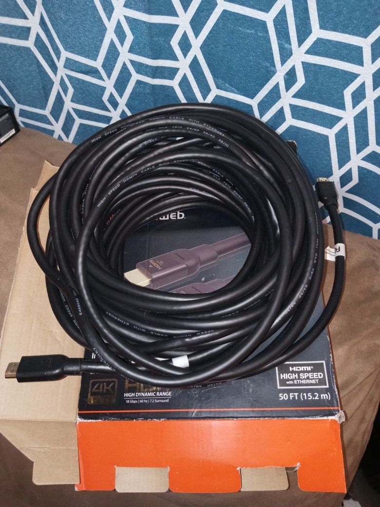 50' hdr 4k HDMI cable