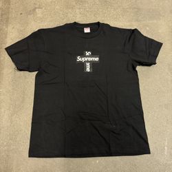 Supreme Cross Box Logo Tee Size Large