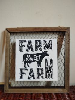 Farmhouse themed home decor