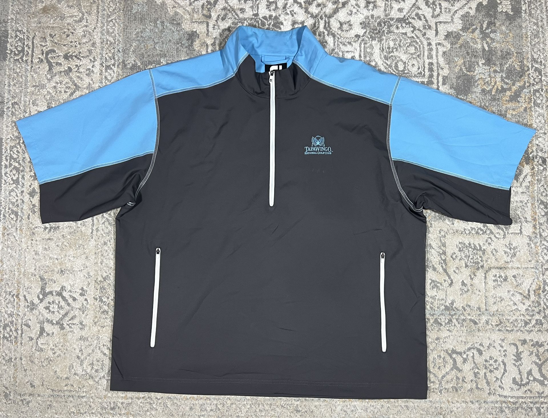 Footjoy Color Block 1/2 Zip Pullover Tapawingo Golf Club Top Men’s 2XL