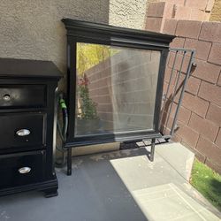 Black Dresser With Mirror And Nightstand