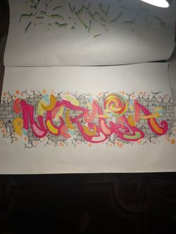 Custom graffiti drawing