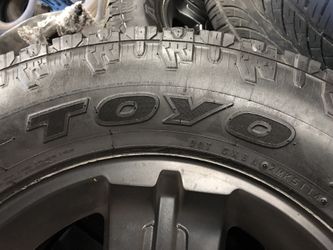 LT 275 70/18 Toyo Tires - 18” Chevy Stock Rims