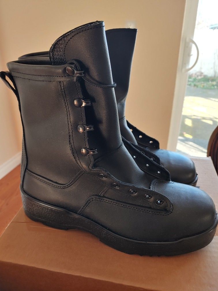 ROCKY SAFETY FLIGHT DECK BOOTS SAFETY TOE WORK BOOTS