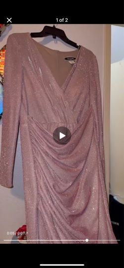 Pink shimmer body con dress